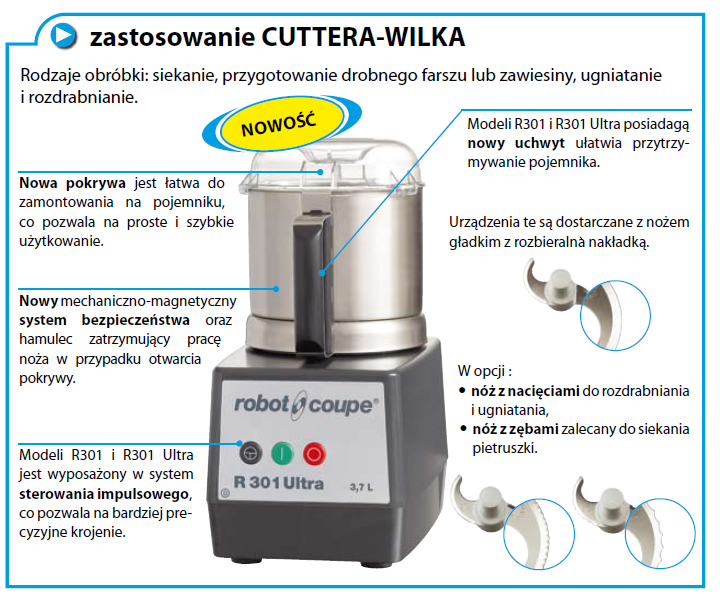 Robot wielofunkcyjny Robot Coupe R301 Ultra